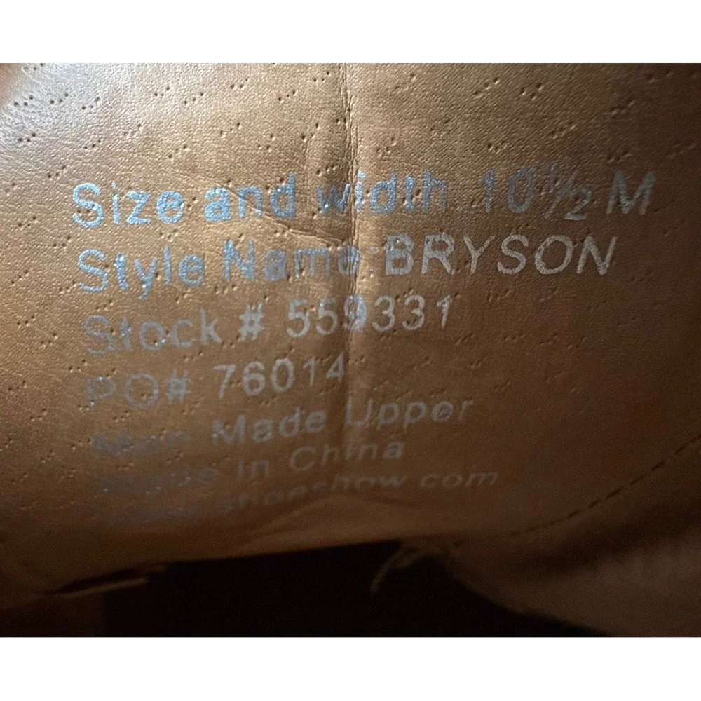 Savannah Harbor Bryson Tan Brogue Cap Toe Oxford Dress Shoes Mens 10.5 M 559331